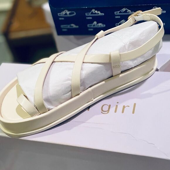 MADDEN GIRL Flatform Sandals Size 7 Bone Paris Tropezz Gladiator Strappy NEW - Picture 5 of 13